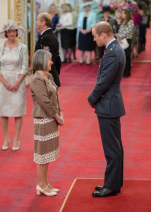 Porthcawl RNLI volunteer Aileen Jones meets Prince William